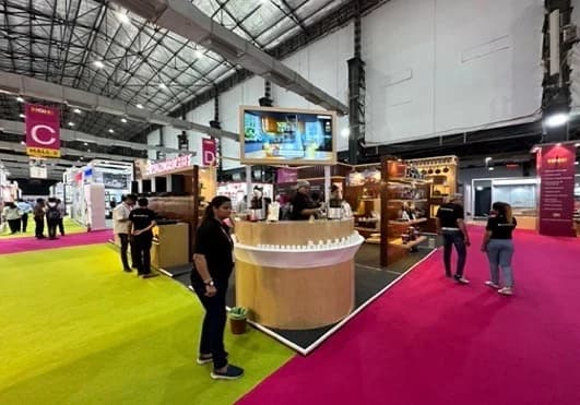 Island displays at an exhibition